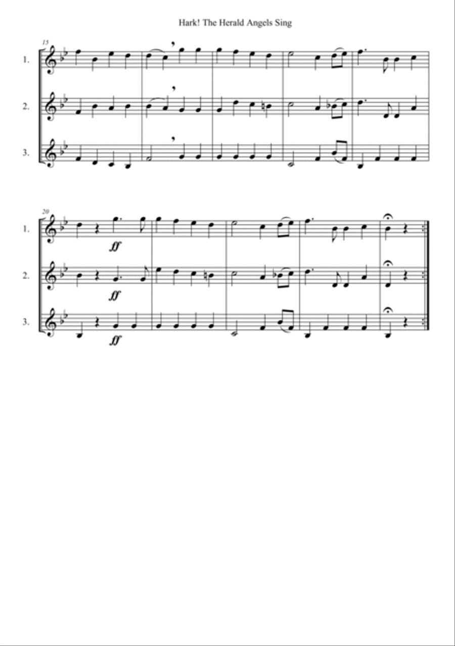 Hark! The Herald Angels Sing Trumpet Solo scores gallery preview page 2