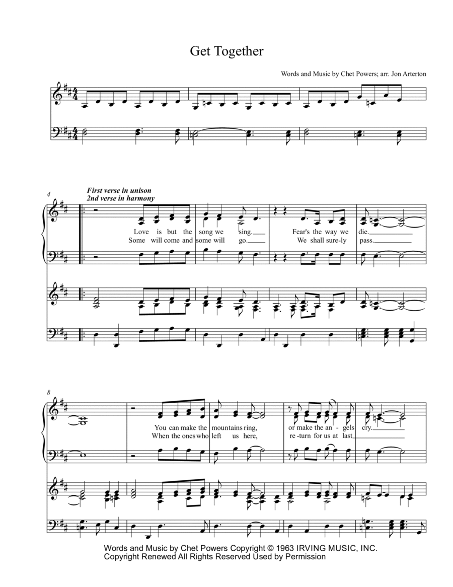 Get Together 3-Part scores gallery preview page 1