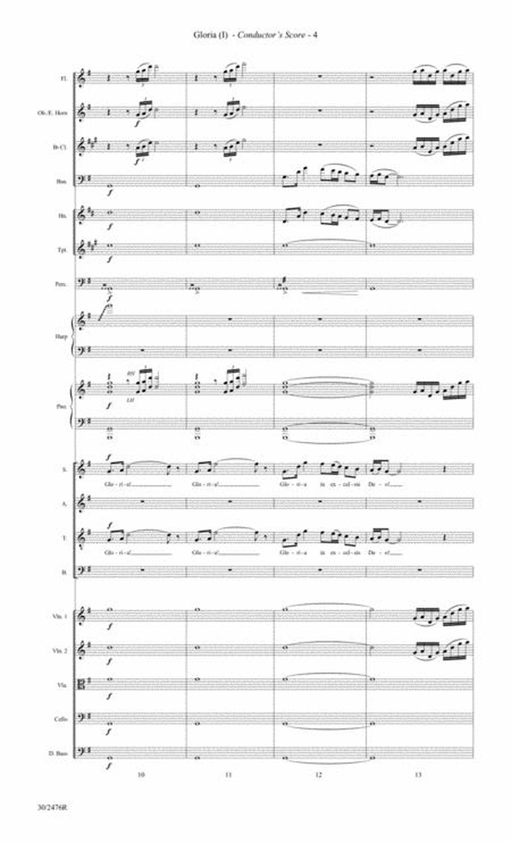 Gloria - Chamber Orchestra Score and Parts