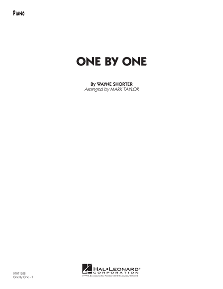 One by One - Piano