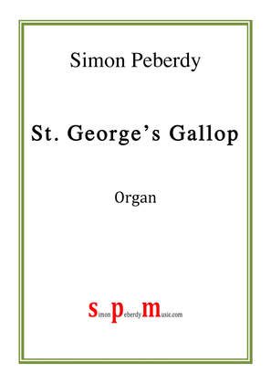 Book cover for St. George's Gallop for Organ by Simon Peberdy
