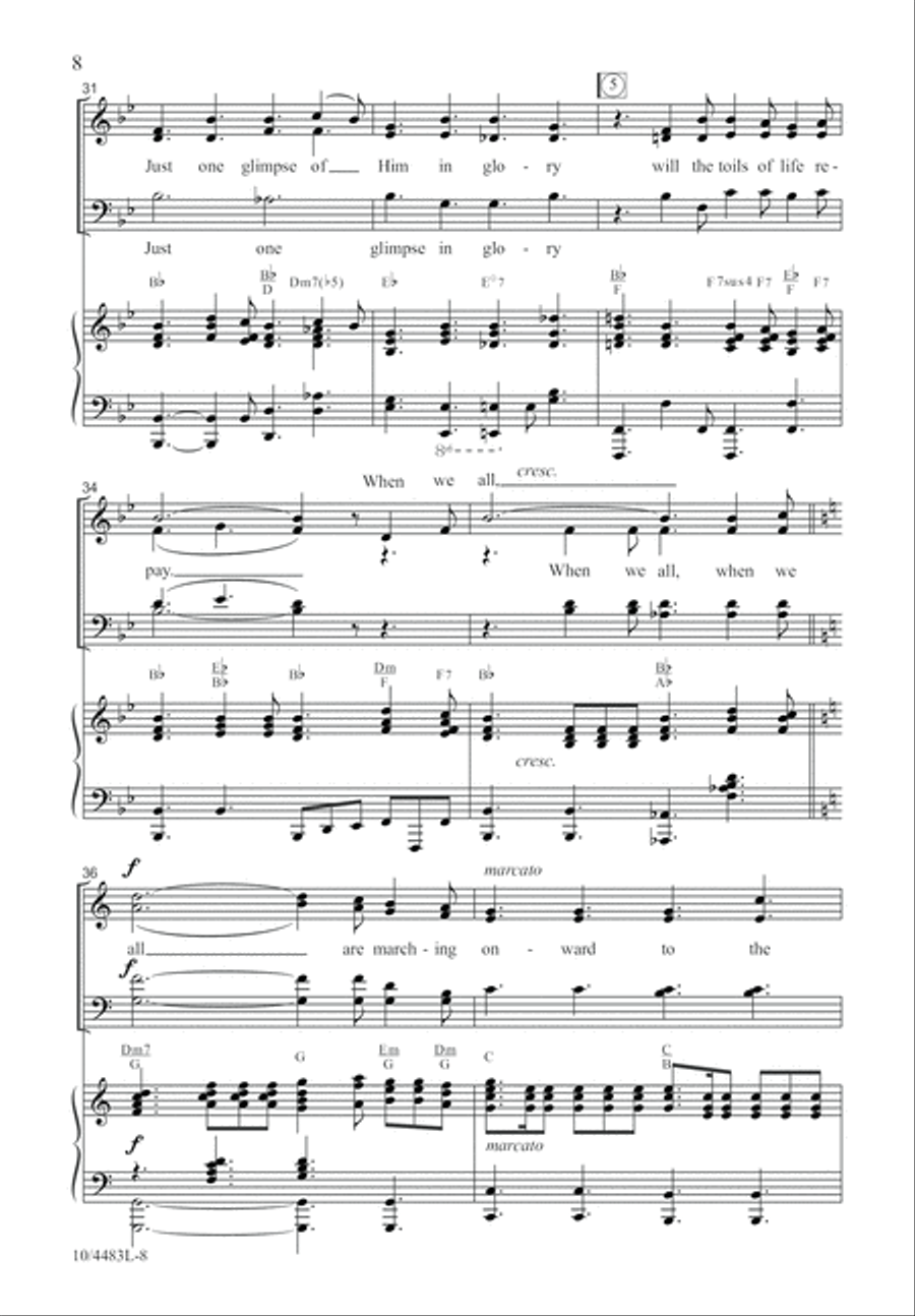When We All Get to Heaven 4-Part scores gallery preview page 8