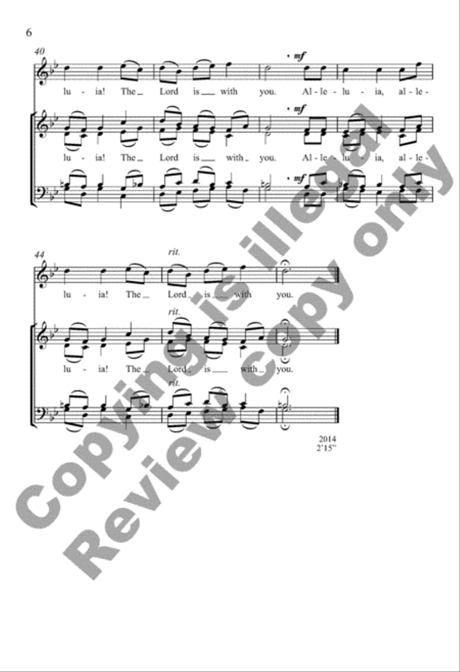 The Lord Did Send the Angel Gabriel 4-Part scores gallery preview page 11