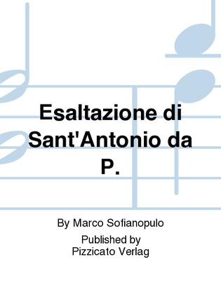 Esaltazione di Sant'Antonio da P.