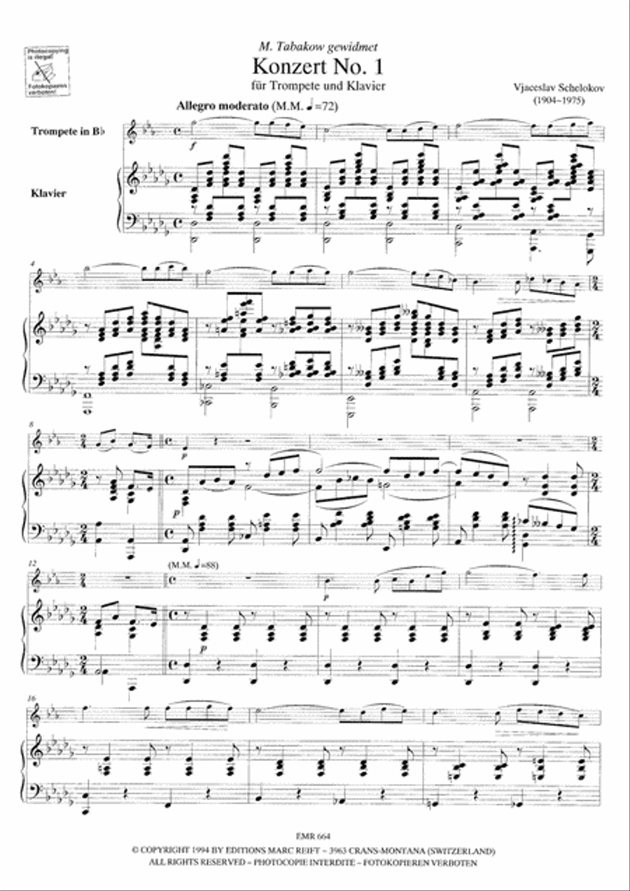 Konzert No. 1 Konzert No. 1 Cornet scores gallery preview page 4