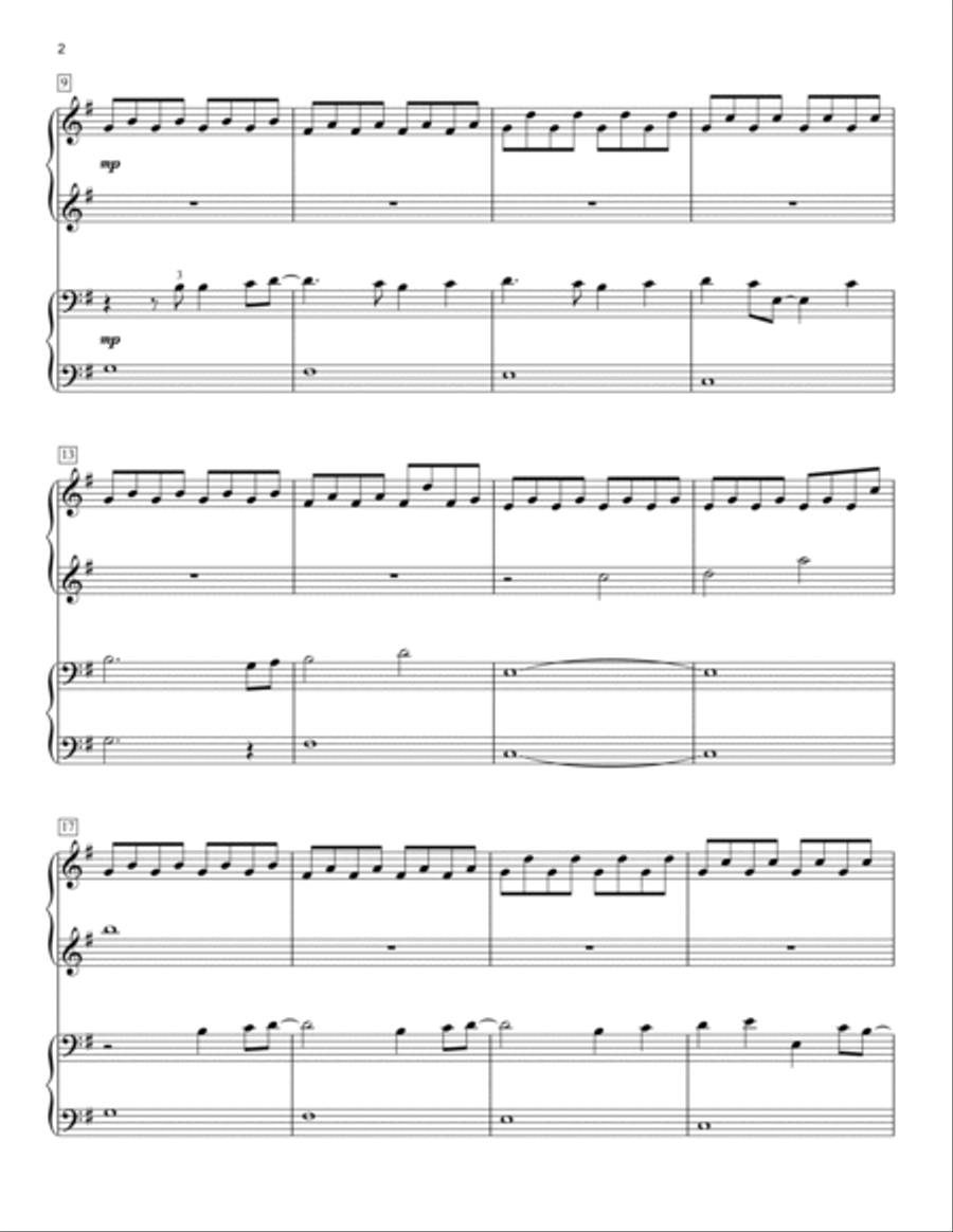 A Million Dreams (from The Greatest Showman) Piano Duet scores gallery preview page 2