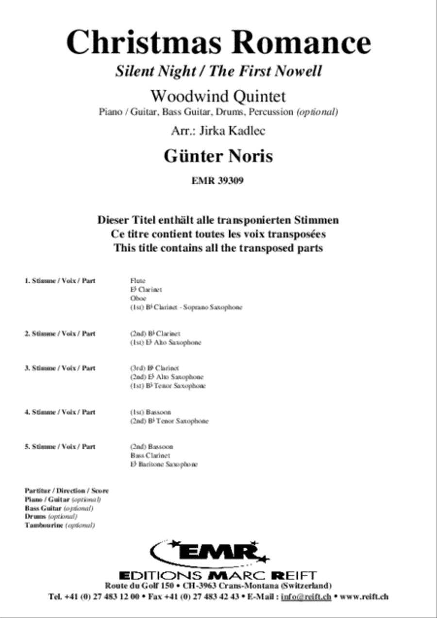 Christmas Romance Woodwind Quintet scores gallery preview page 2