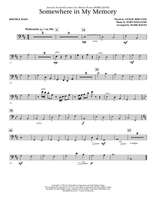 Book cover for Somewhere in My Memory (arr. Mark Hayes) - Bass
