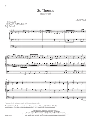 Book cover for St. Thomas (Downloadable Introduction and Alternate Harmonization)