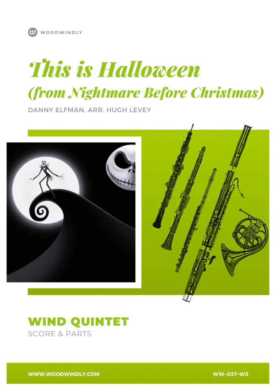 This Is Halloween Woodwind Quintet scores gallery preview page 1