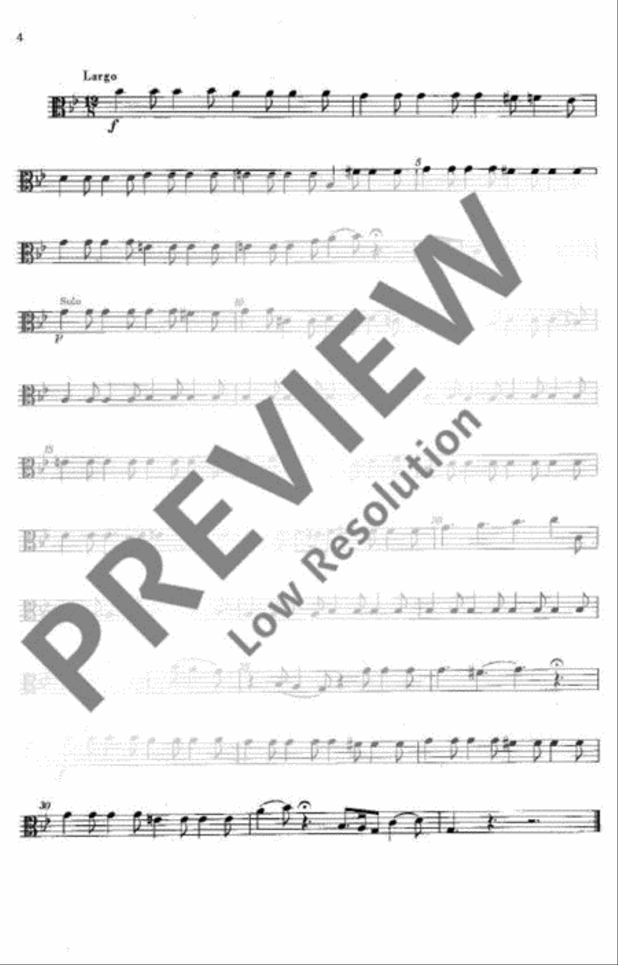 Concerto in Bb Major Violin scores gallery preview page 19