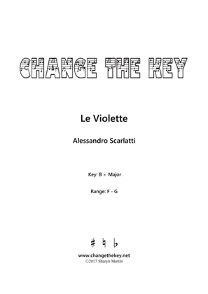Book cover for Le Violette Bb Major