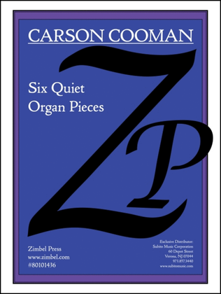 Book cover for Six Quiet Organ Pieces