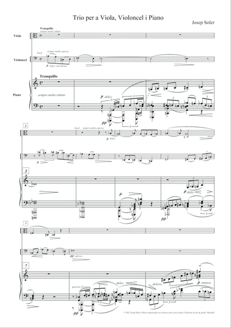 Trio (viola, violoncel i piano) String Duet scores gallery preview page 5
