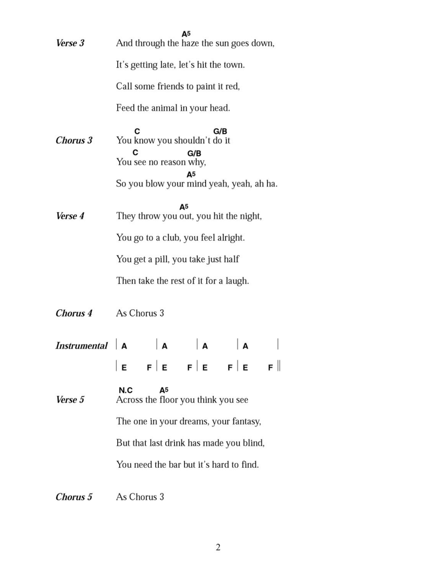 Just The One Just The One Acoustic Guitar scores gallery preview page 2