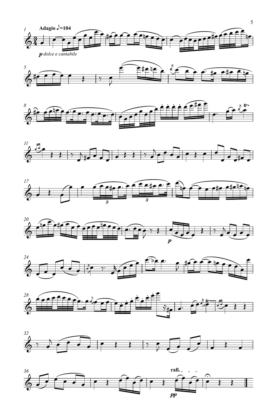 Hoffmeister Duet for Flute & Violin in G Hoffmeister Duet for Flute & Violin in G Flute scores gallery preview page 6