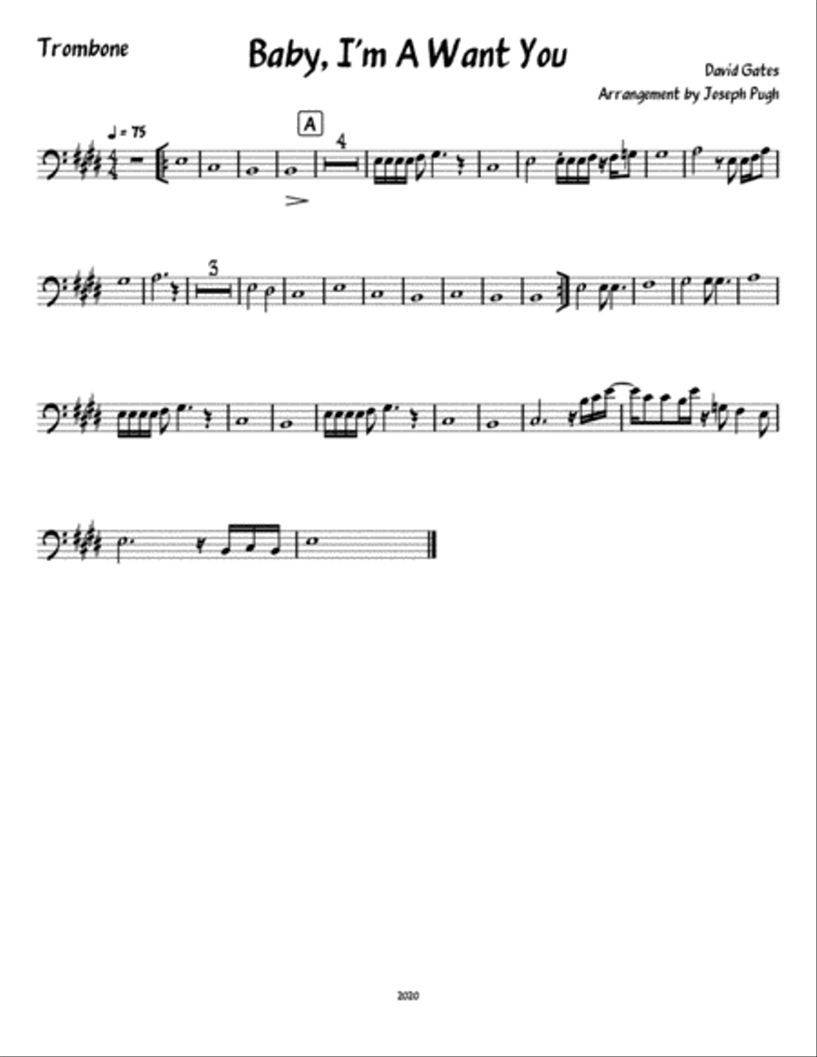 Baby, I'm-a Want You Large Ensemble scores gallery preview page 2