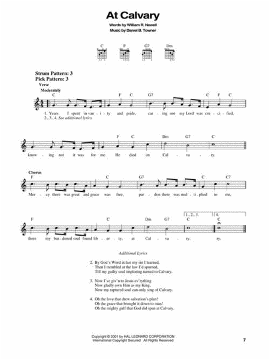 The Gospel Songs Book Easy Guitar scores gallery preview page 8
