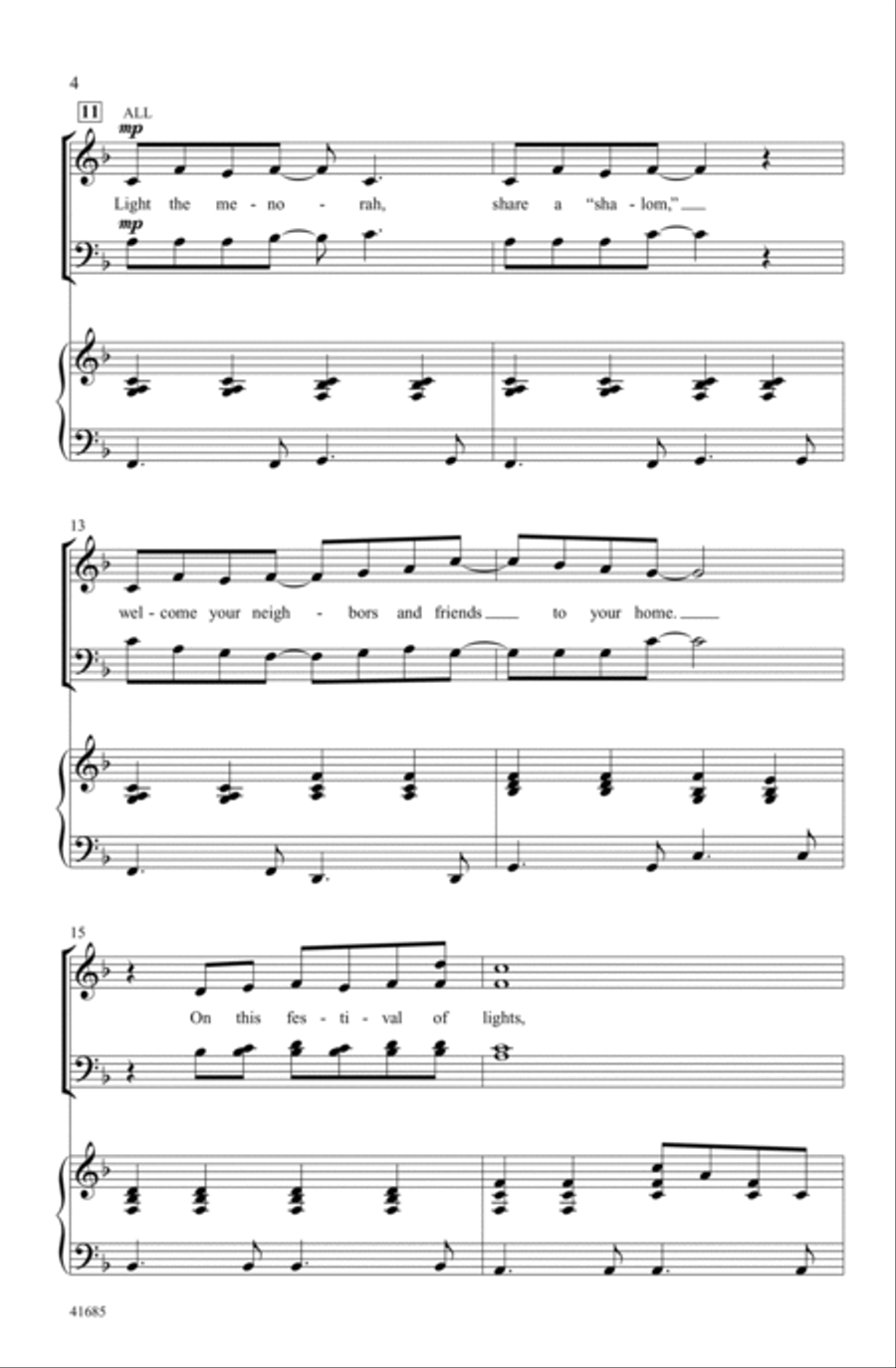 A Hanukkah Wish A Hanukkah Wish Choir scores gallery preview page 3