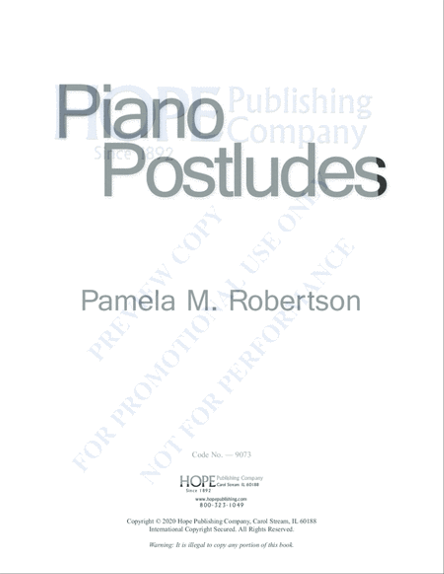 Piano Postludes Piano Solo scores gallery preview page 4