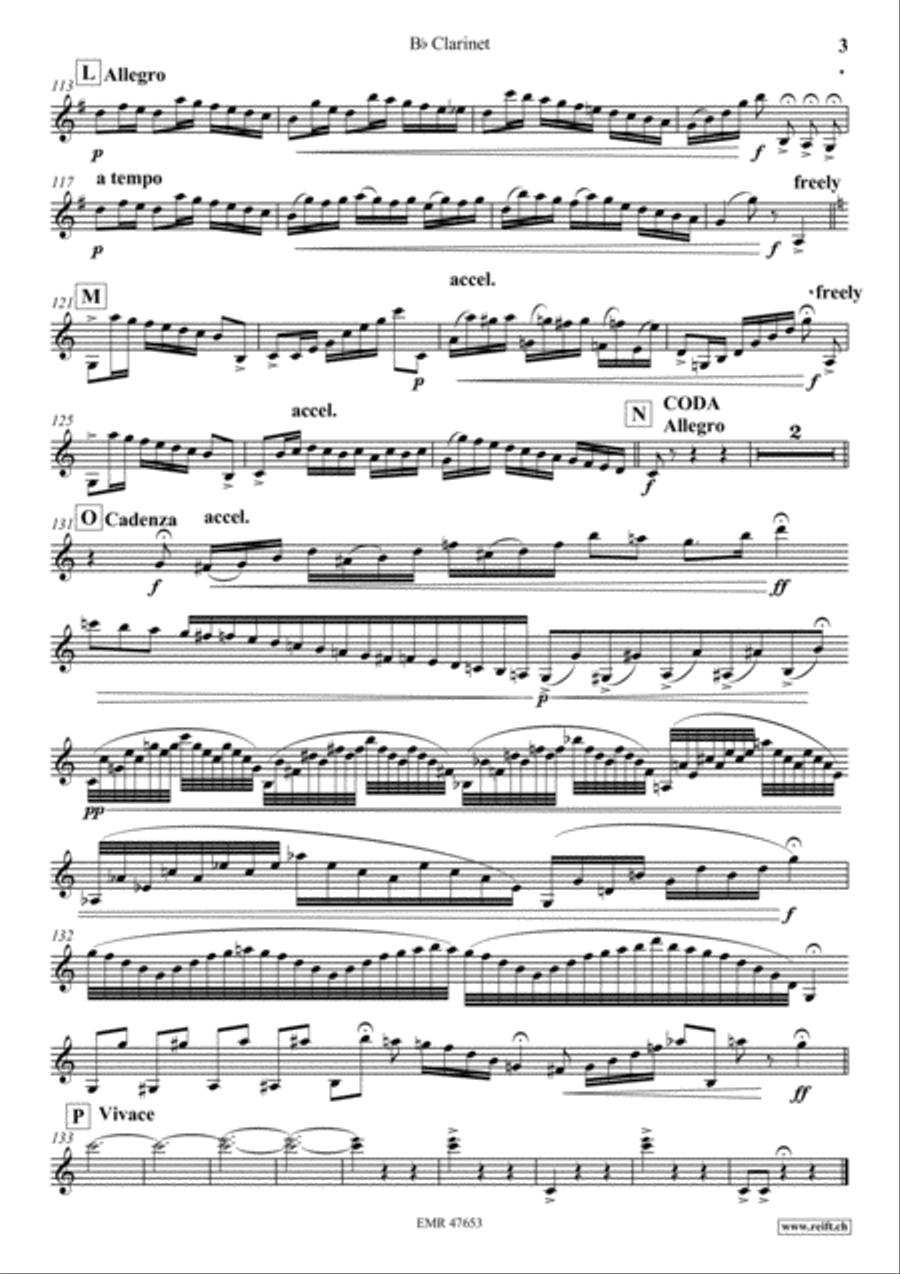 Air Varie Air Varie Clarinet Solo scores gallery preview page 4