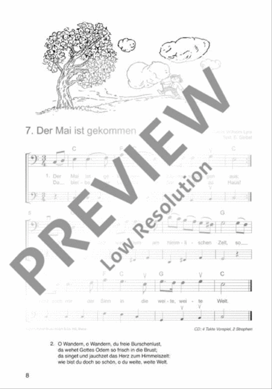 Die schönsten Volks- und Kinderlieder Cello scores gallery preview page 9