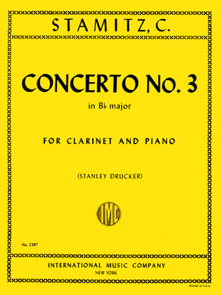 Book cover for Concerto No. 3 In B Flat Major