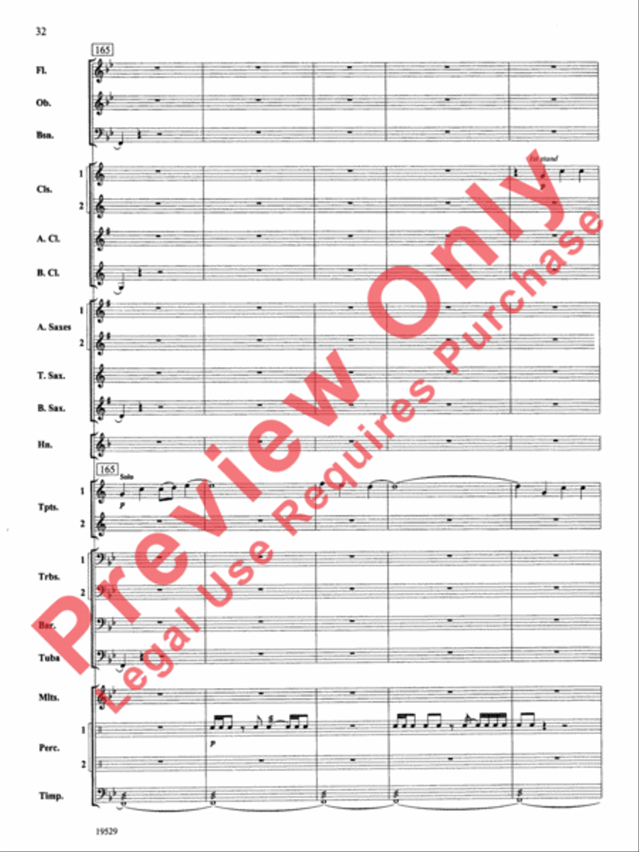 The Road Unknown Concert Band scores gallery preview page 33