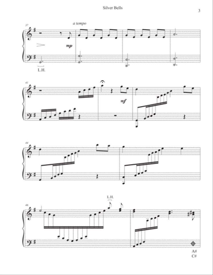 Silver Bells Harp scores gallery preview page 4