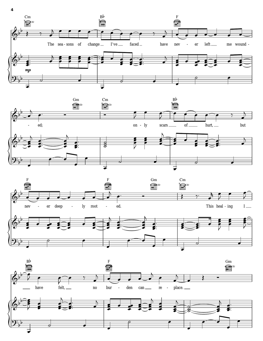 When You Are Near When You Are Near Piano, Vocal, Guitar scores gallery preview page 4