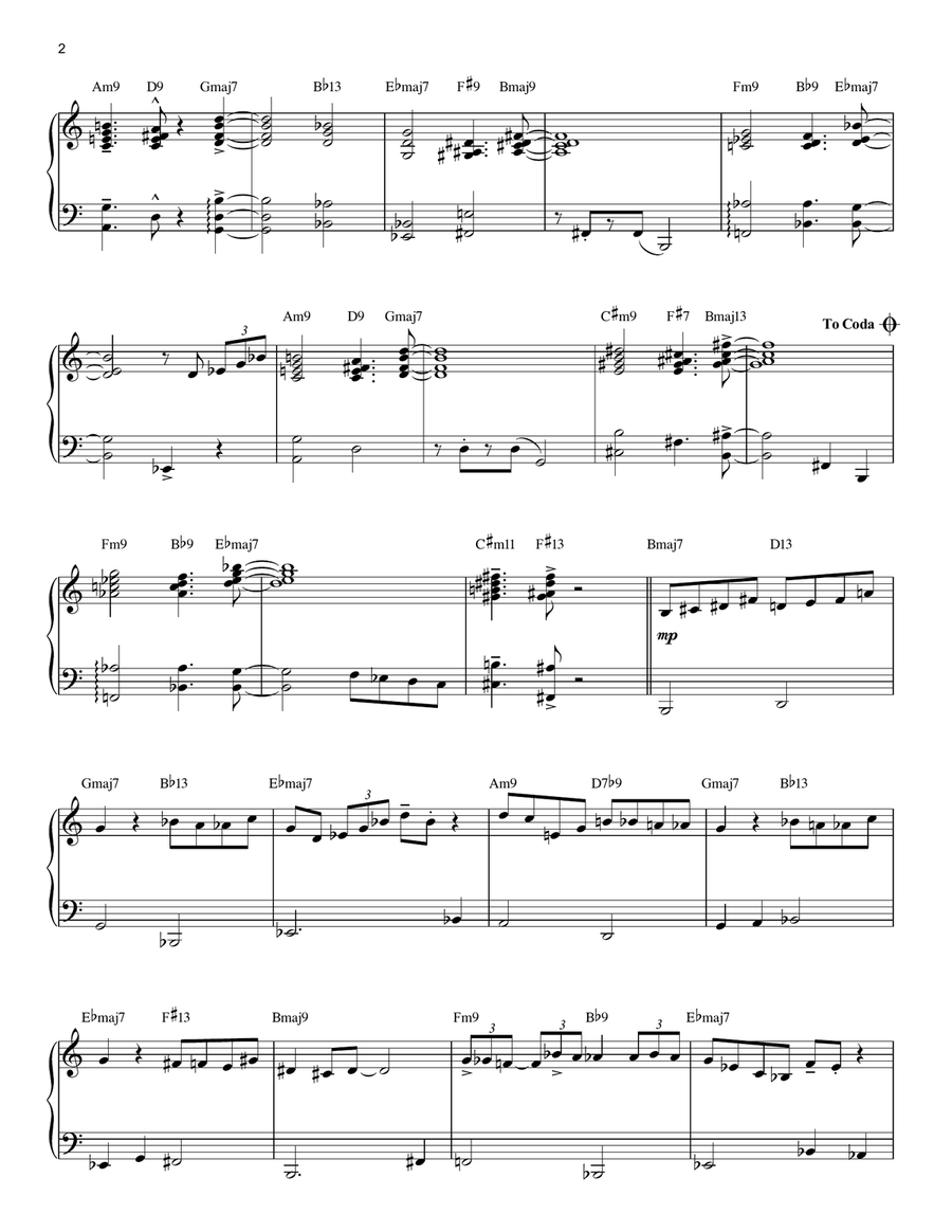 Giant Steps Piano Solo scores gallery preview page 2