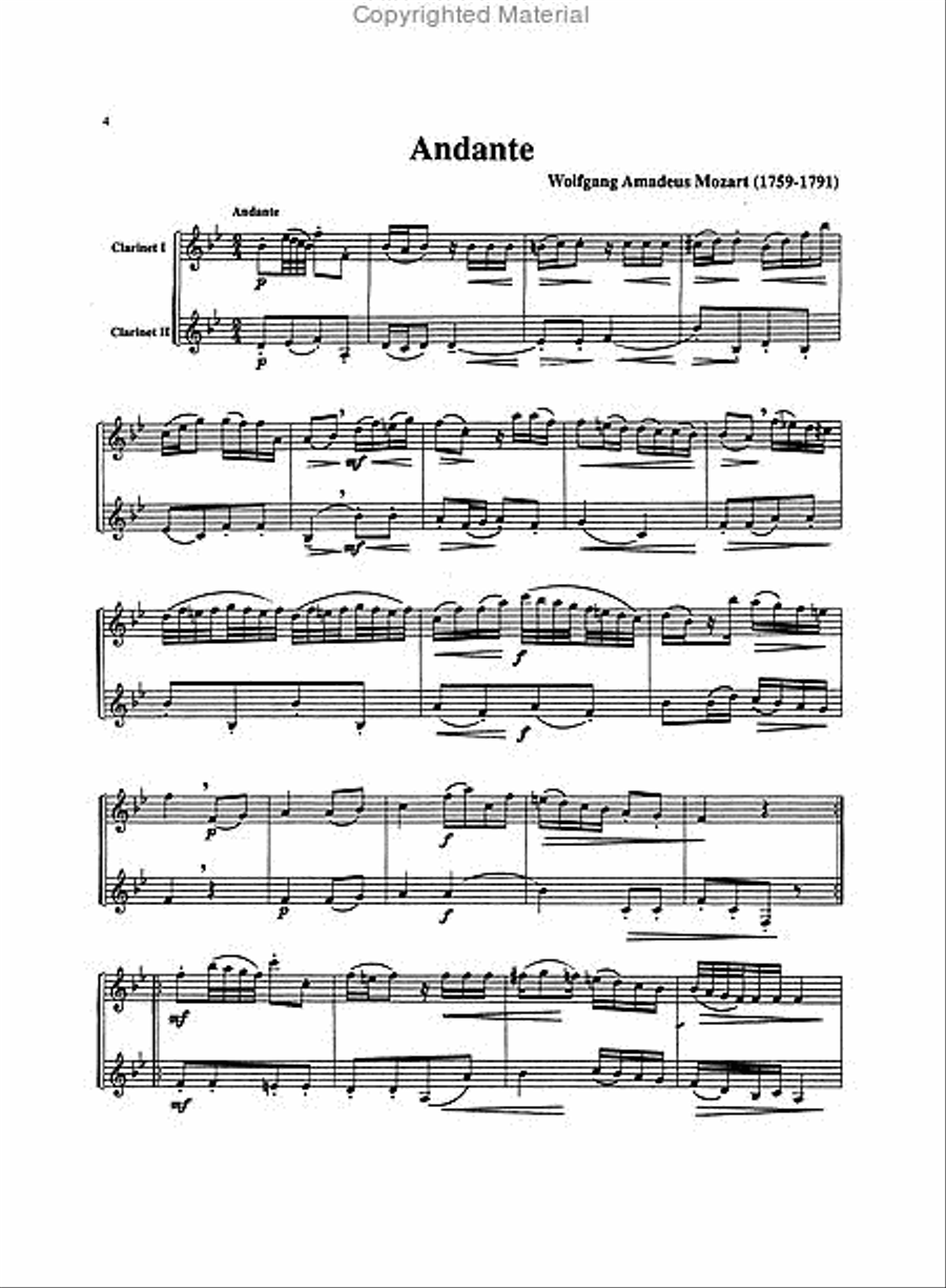 Belwin Master Duets (Clarinet), Volume 2 Clarinet Duet scores gallery preview page 2