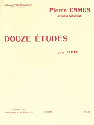 Book cover for 12 Etudes (flute Solo)