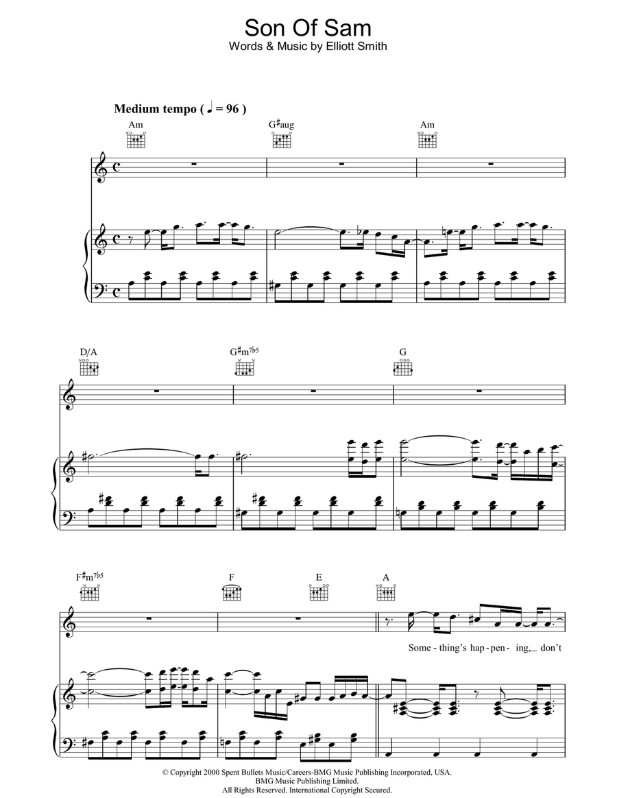 Son Of Sam 3-Part scores gallery preview page 1