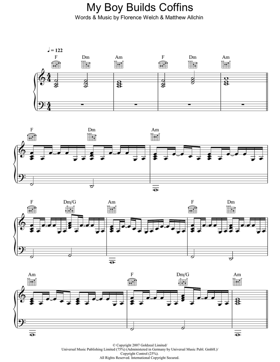 My Boy Builds Coffins Acoustic Guitar scores gallery preview page 1