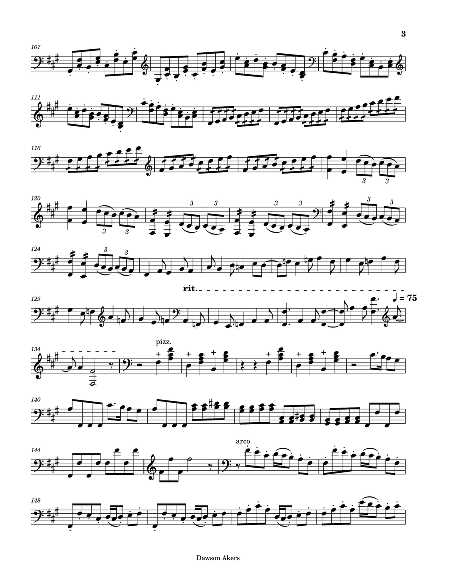 Cello Suite No. 1, Op. 9 Cello Solo scores gallery preview page 3