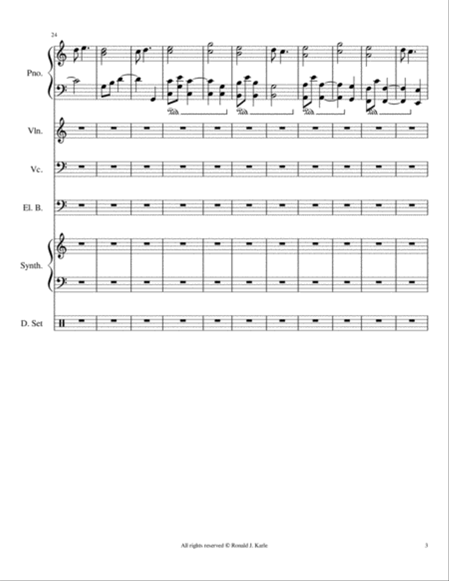 The Heart of my love Small Ensemble scores gallery preview page 3