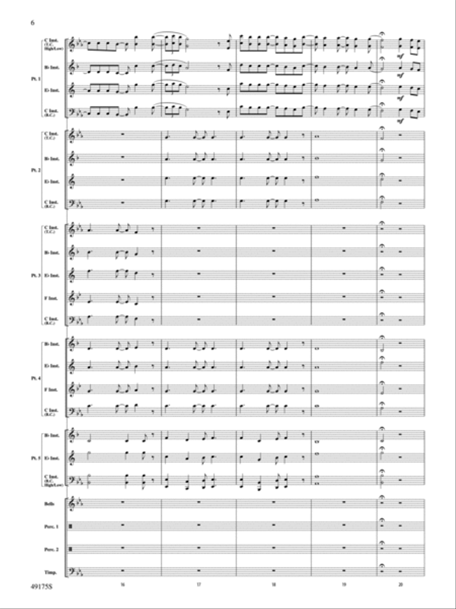 You'll Be Back: Score Concert Band scores gallery preview page 6