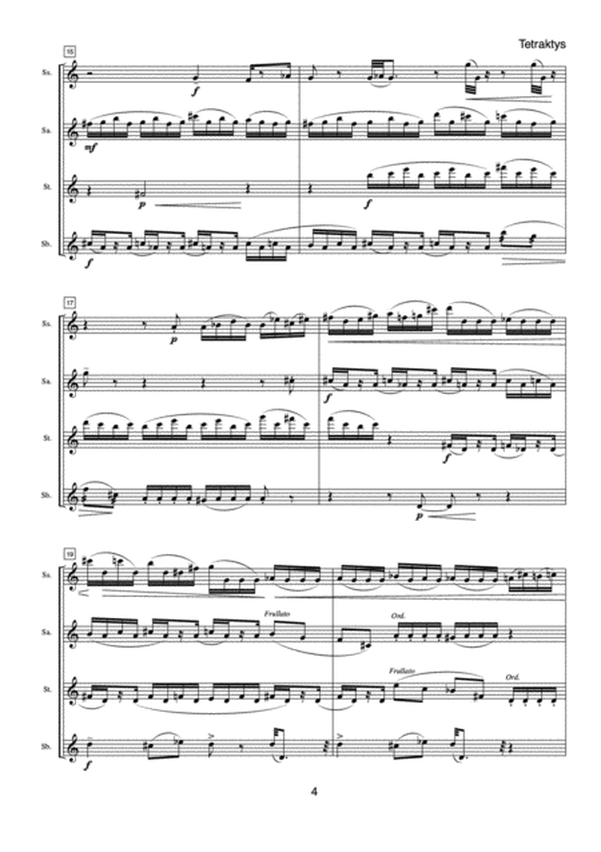Tetraktys for Saxophone Quartet