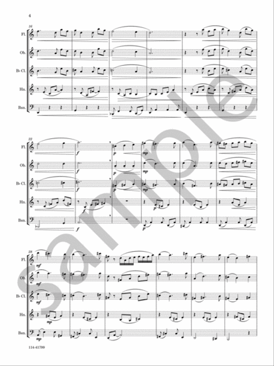Reverie Woodwind Quintet scores gallery preview page 3