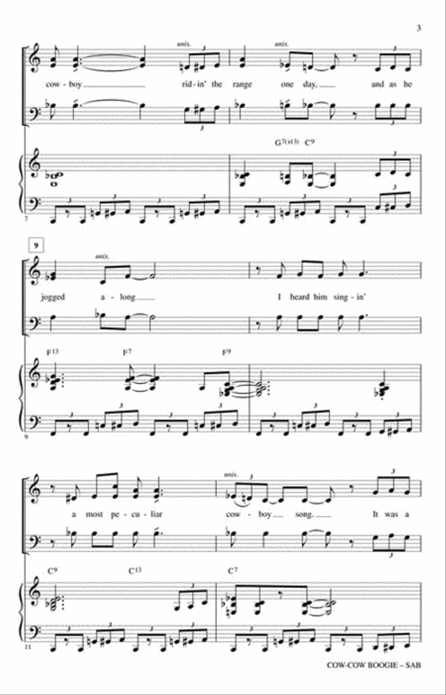 Cow-Cow Boogie 3-Part scores gallery preview page 3