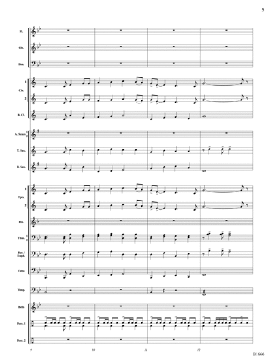 Wild West Saga: Score Concert Band scores gallery preview page 5