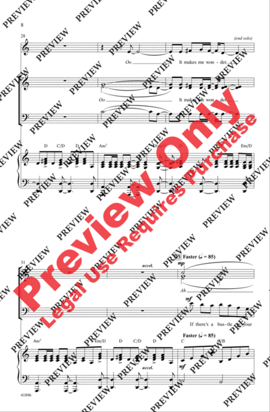 Stairway to Heaven 4-Part scores gallery preview page 7