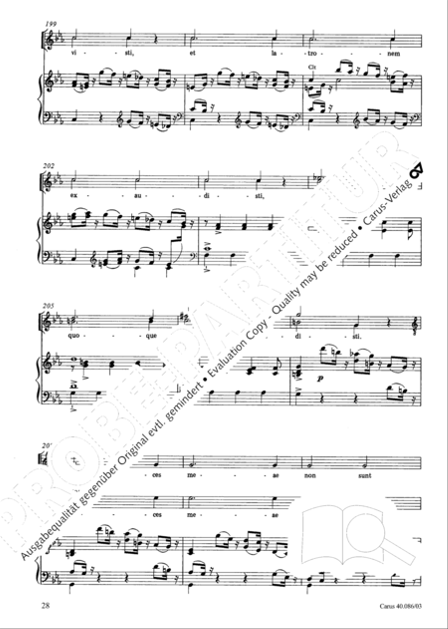 Requiem in C minor 4-Part scores gallery preview page 29
