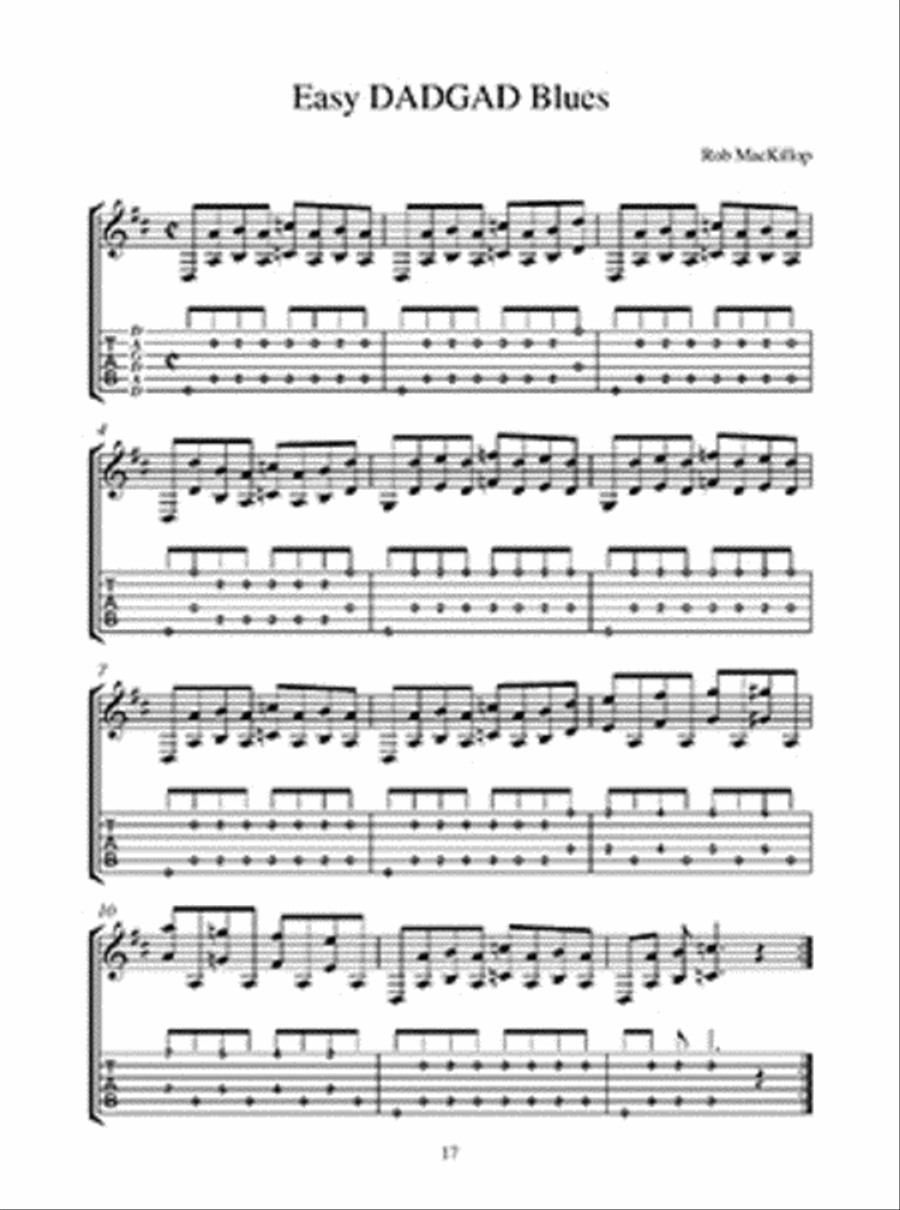 DADGAD Blues Electric Guitar scores gallery preview page 2