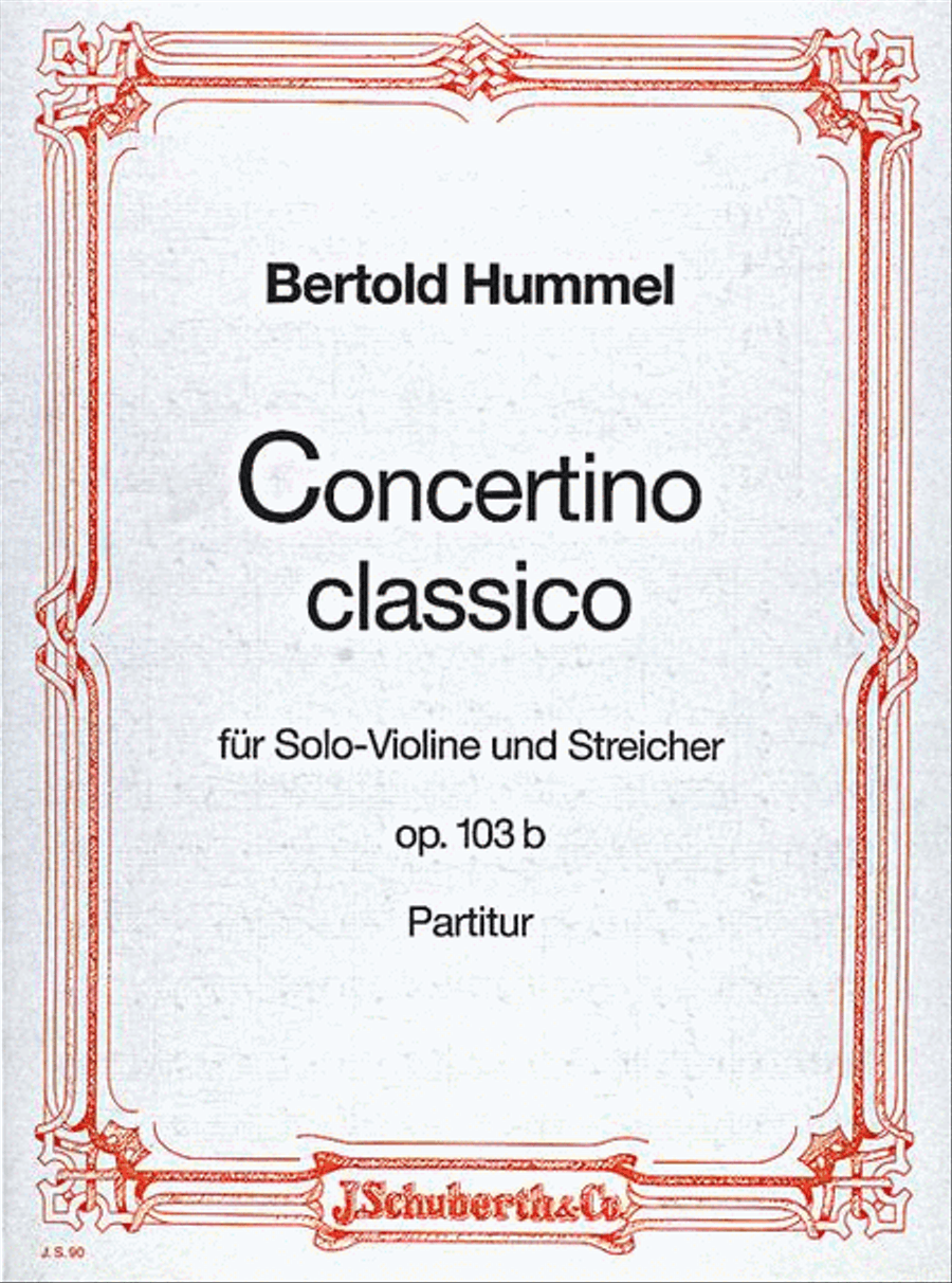 Concertino classico D major Violin scores gallery preview page 1