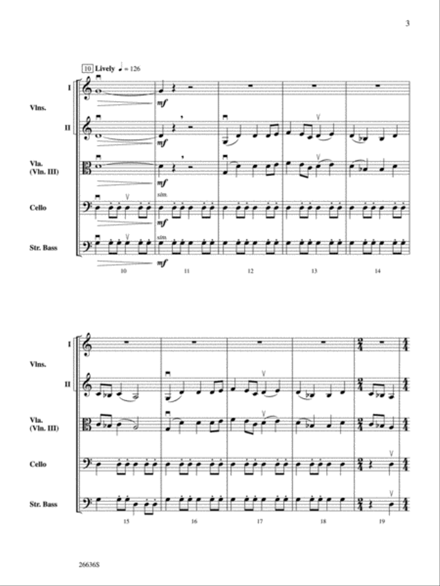 Aztec Dance String Orchestra scores gallery preview page 3