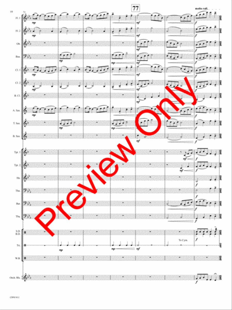 Western Legends Concert Band scores gallery preview page 13