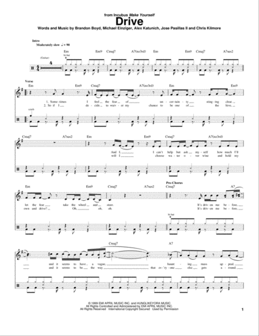 Drive Drum Set scores gallery preview page 1