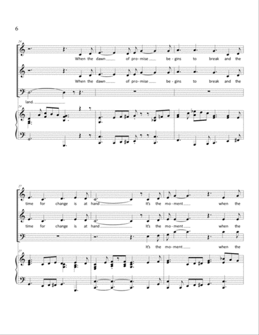 Let Justice Come Down Like Rain 3-Part scores gallery preview page 6